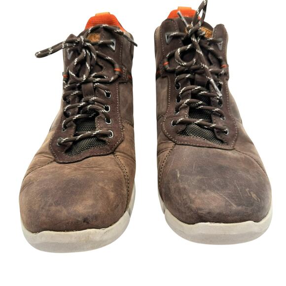 CLARKS Men's 12 Triman Up Gtx Brown Mushroom Combi Lea Hiking Boots Outdoor GORP - Picture 5 of 11